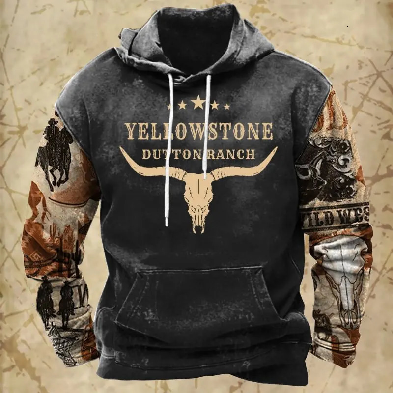 Retro y2k Element Style Hoodies For Men Clothing Large Size Comfortable Material Male Sweatshirts Top Street Formal Wear Hoodie 231220