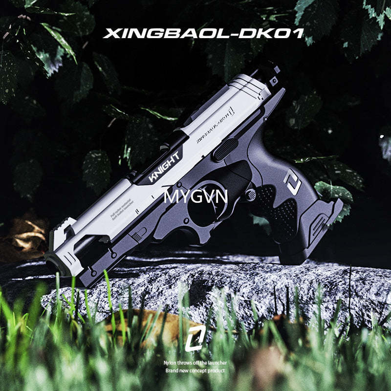 New Knight Shell Ejection Blaster Toy Gun Pistol Soft Bullet Shooting Model Launcher For Adults Boys Children Outdoor Games