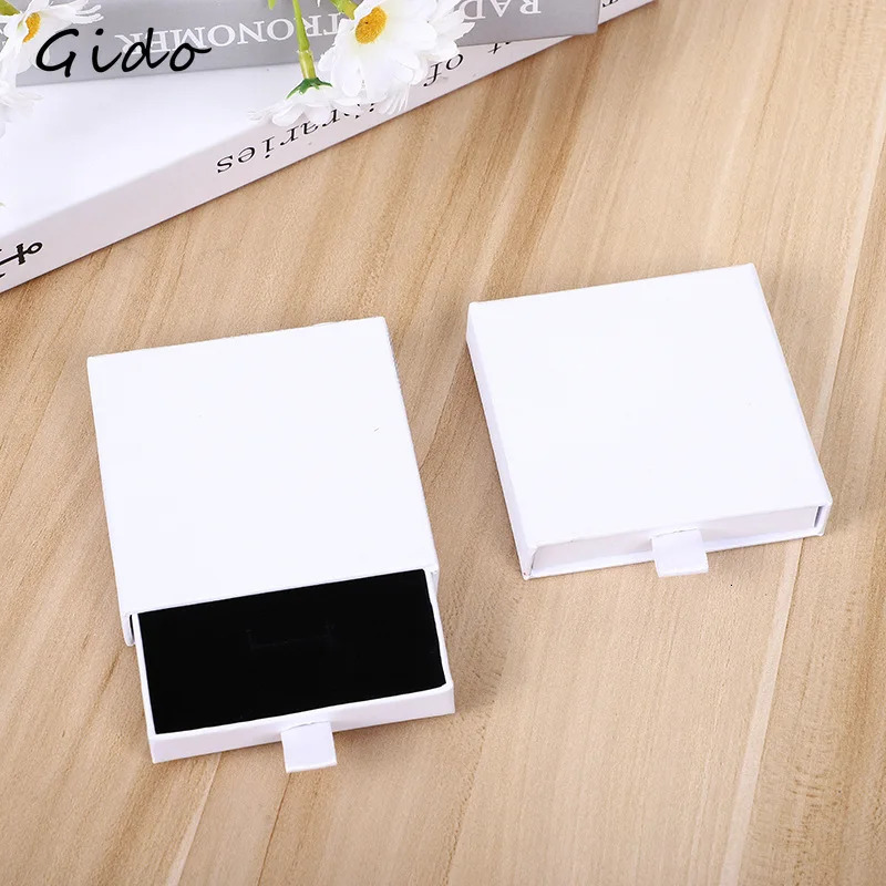 Jewelry Boxes Arrive Thin Kraft Paper Drawer Jewelry Packaging Box Greeting Card Necklace Bracelet Gift Package Case Boxes Drop 231219