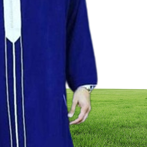 Ethnic Clothing Traditional Muslim Eid Middle East Jubba Thobe Men Arab Robes With Long Sleeves Gifts For HusbandEthnic