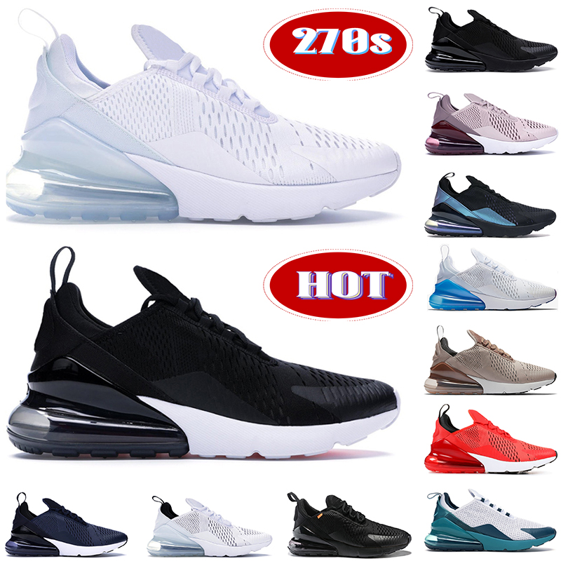 Mens 27C 270s running shoes triple black dusty cactus X white metallic university gold anthracite Light Bone Hot Punch spirit teal men women sneakers sports trainers