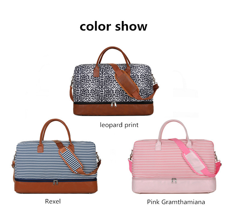 Duffel Bag Traveling Bags Multi-functional Two piece Set Outdoor Gym Dry and Wet Separation Fitness Training Large Capacity Dazzling Colorful