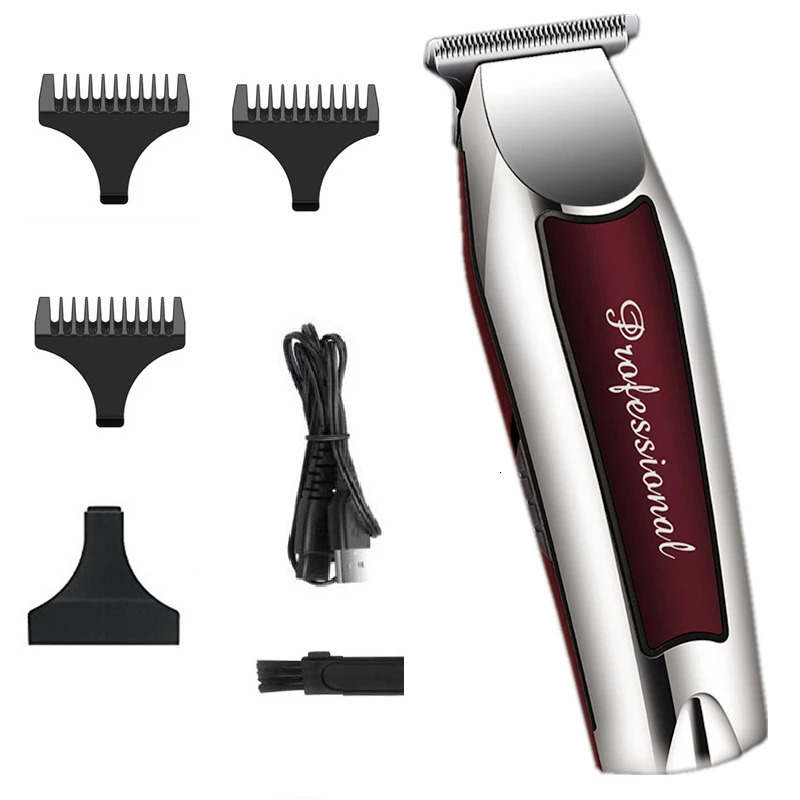 Hair Trimmer Rechargeable cordless hair trimmer for men grooming professional electric clipper beard cutting machine edge outline 231219