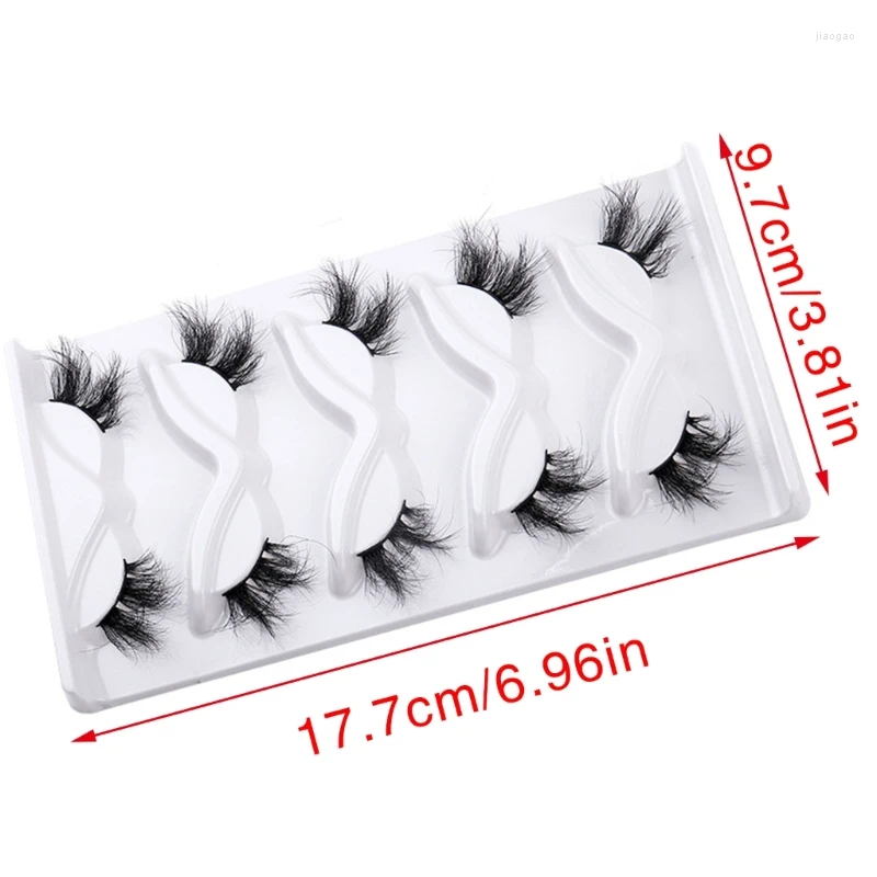 False - Lightweight Furry Half Lashes for a Wispy Cat Eye Look, 3D Effect, Natural Faux Eyelashes X250925