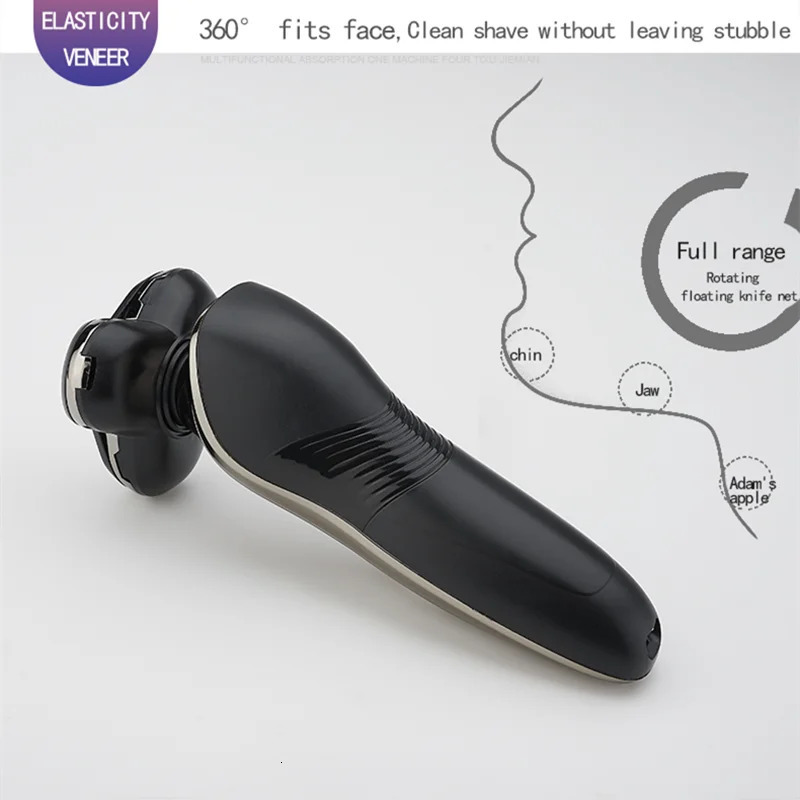 Razors Blades Electric Shavers Professional Shaving Machine Waterproof Beard Trimmer for Man Catcher Usb Rechargeable Wet Dry Dual Use Razor 231219