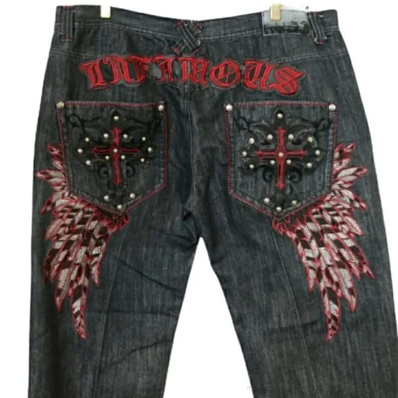 Streetwear Y2K Jeans Harajuku Hip Hop Retro oversize Graphic Printing Baggy Denim Pants Men Women Goth Wide Trousers 231220