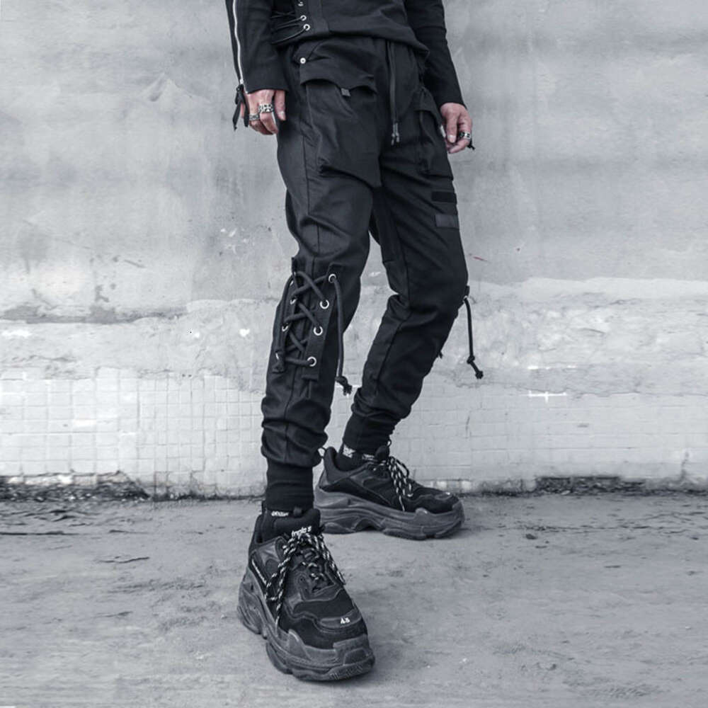 Functional Overalls Bind Hip-hop Beam Foot Trousers Slacks
