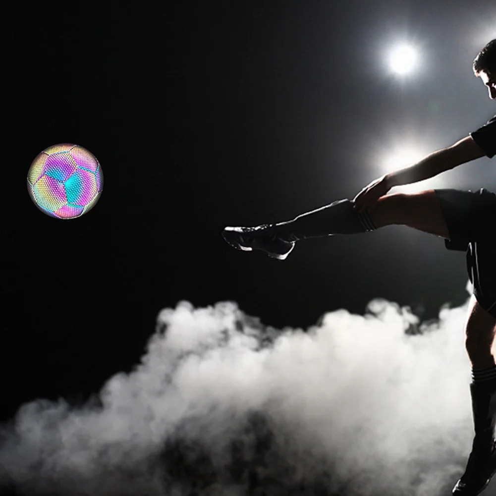 45 Size Reflective Soccer Balls Football Accessories Ball Boy Luminous Night Glow Training Equipment for Student 231220