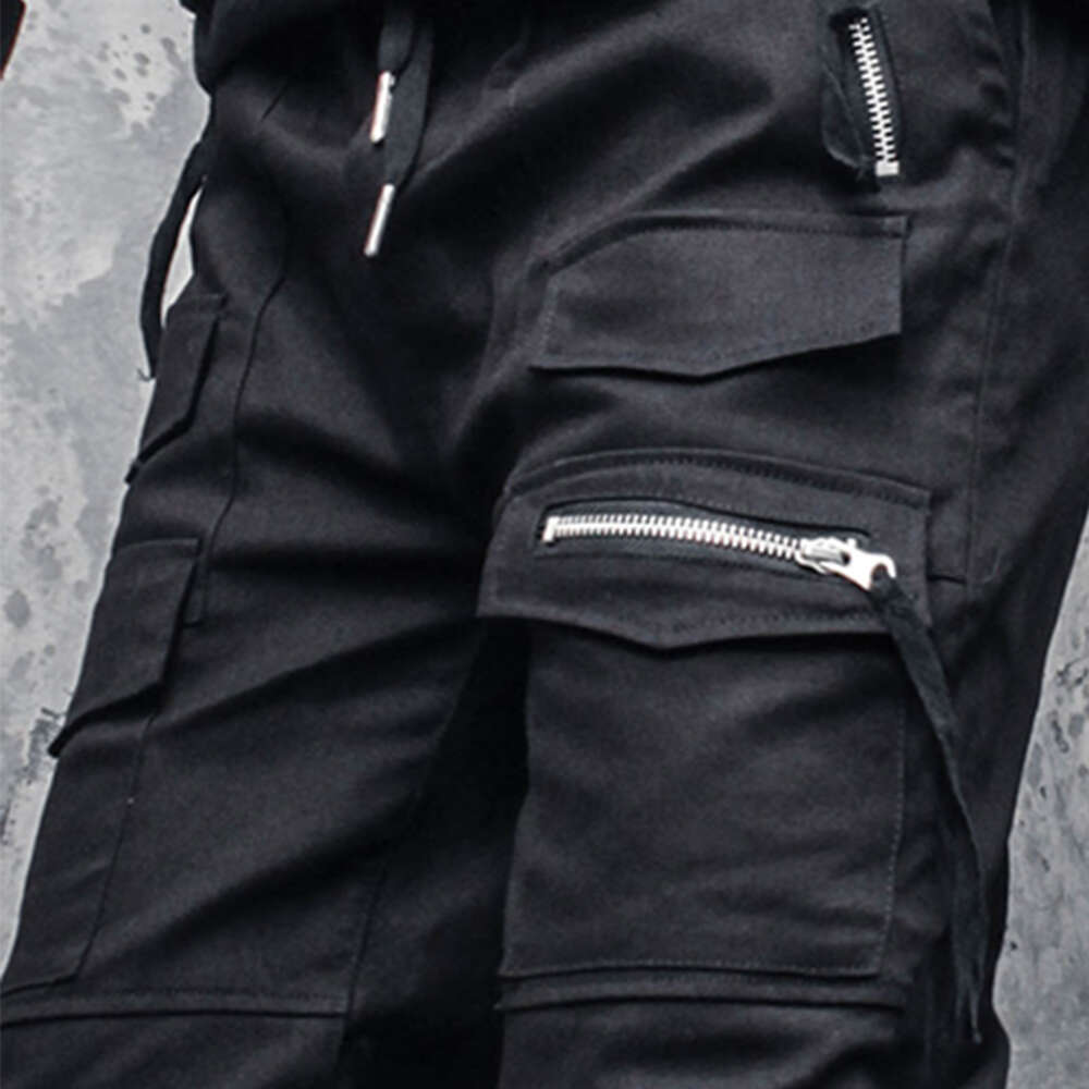 Haroun Male Beam Function the Feet Pocket Zipper Leisure Tooling Boots Pants