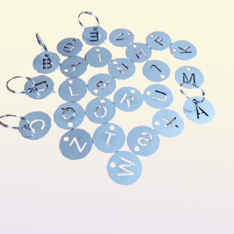 Novelty Items 26 PCS Stainless Steel Letters Plates Round Labels Mark Sign Classification Tags Metal Alphabet Item Marker AZ Sign2033936