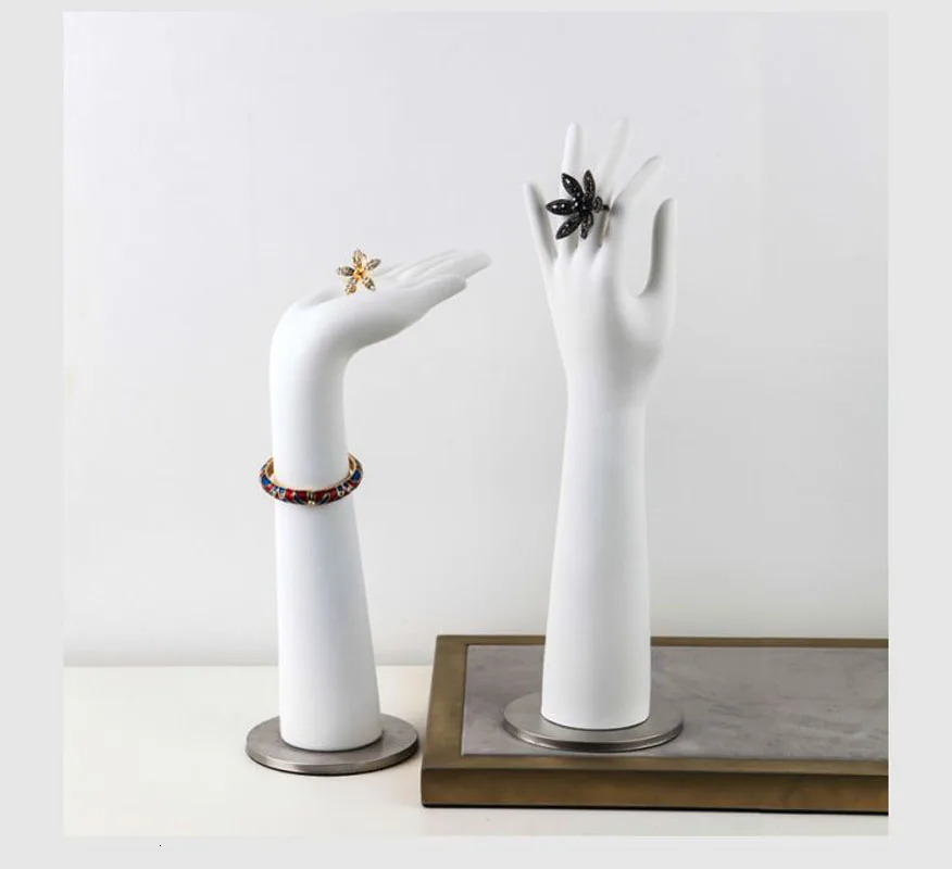 High Quality Female Mannequin Hand Arm For Display Jewelry Necklace Ring bracelet hat handbag Model Stand With Magnet Base 231220