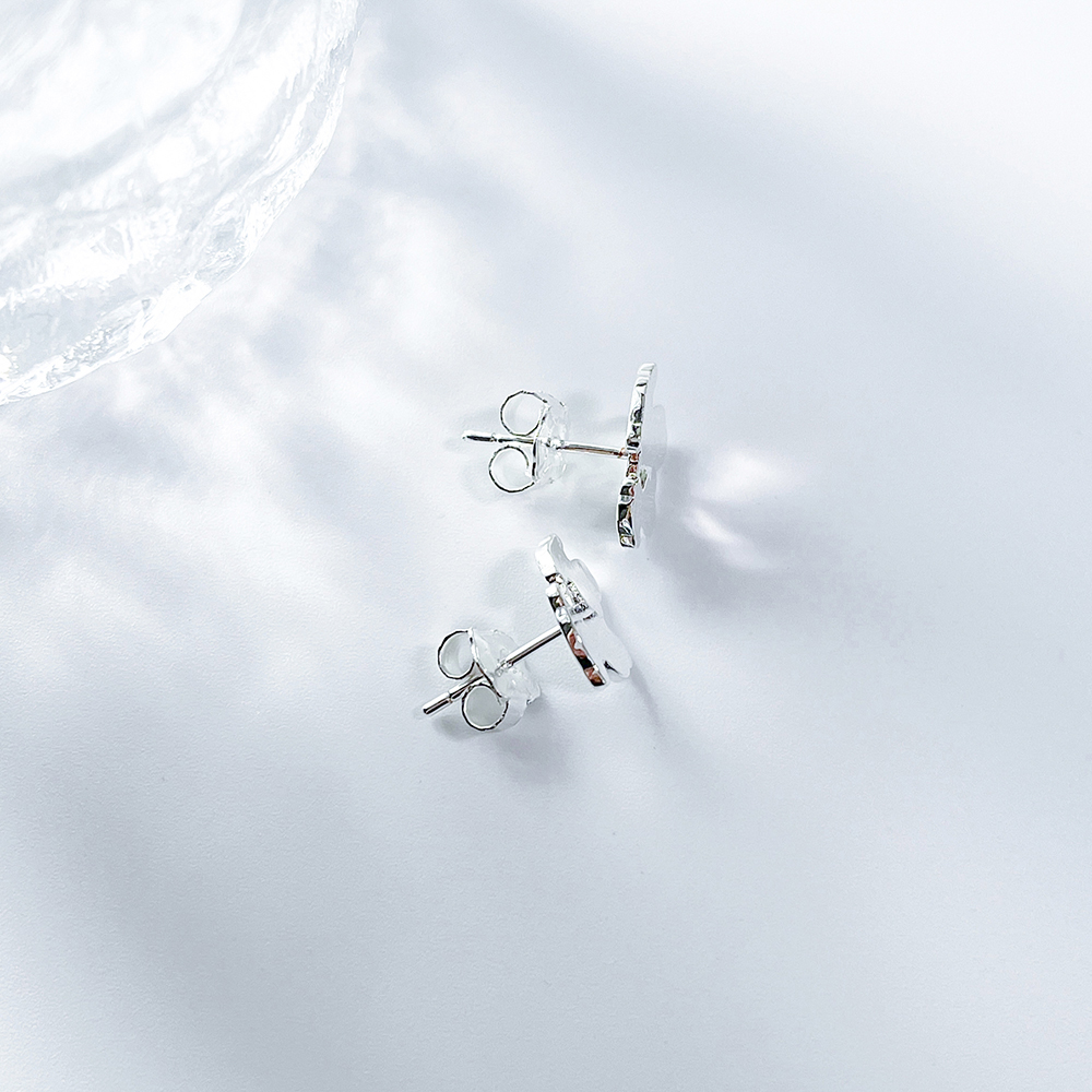 Free Delivery Spanish Bear Jewelry 2024 New White Gold Tsavorite Earrings with Diamond and Pearl Diamonds Earrings Dropshopping