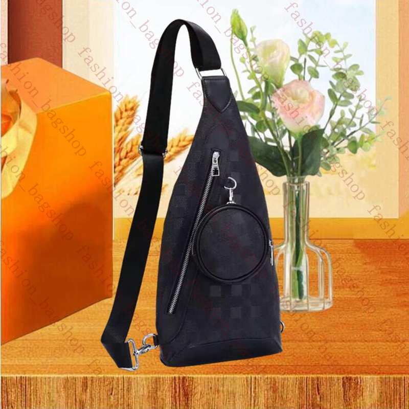 Men chest bag Designer Crossbody Bumbag Chest pack Adjustable strap Shoulder Bag 2 Piece Set Leather waist bags multi purpose satchel Bag Men women Avenue Sling Bag