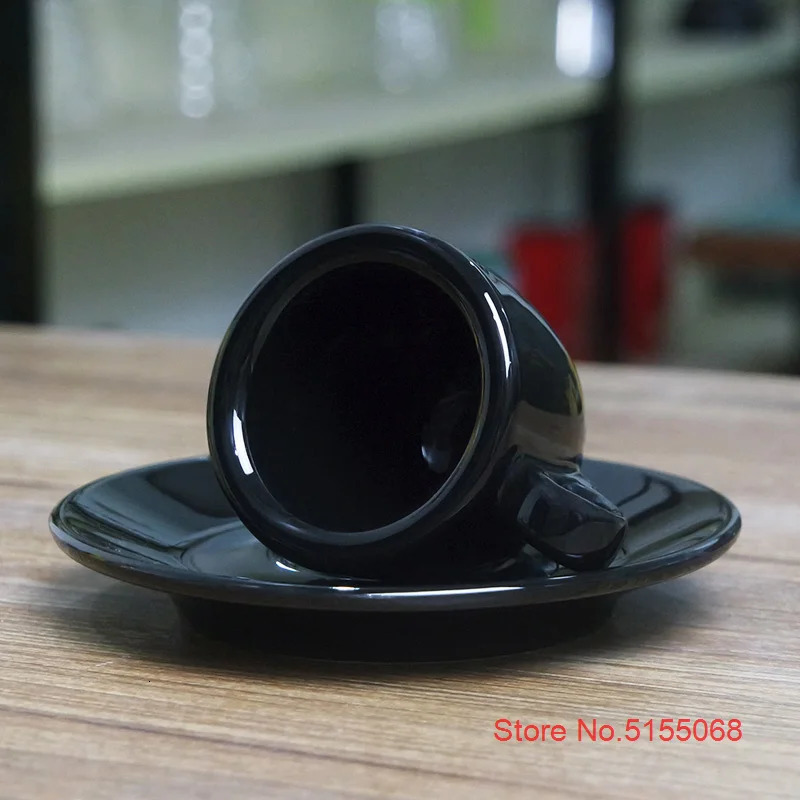 Nuova Point Professional Competition Level Esp Espresso S Glass 9mm Thick Ceramics Cafe Espresso Mug Coffee Cup Saucer Sets 231220