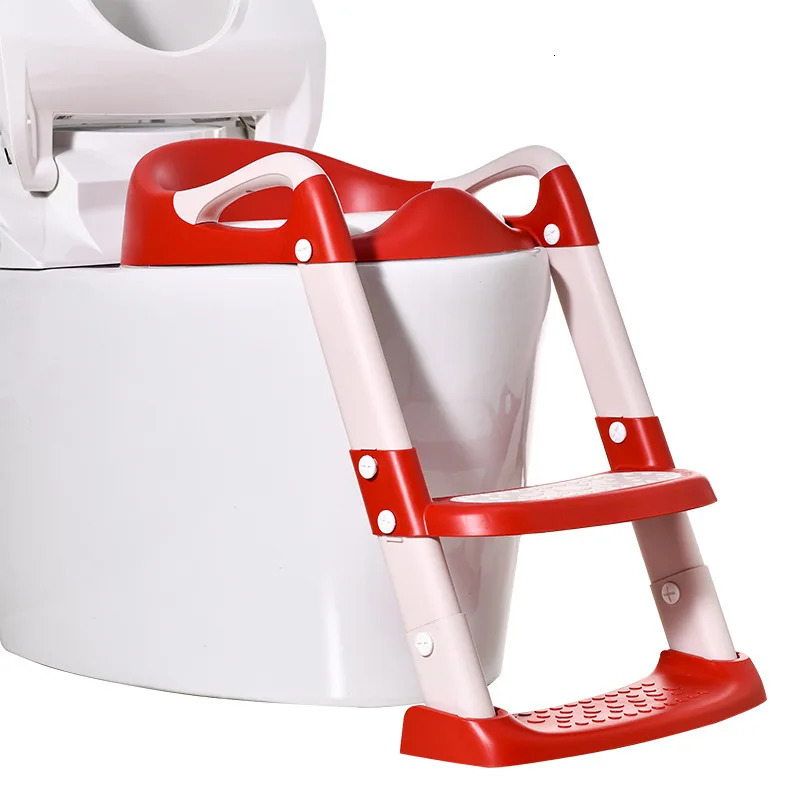 Children's Toilet Stool Stair Foldable Baby Toilet Assistant Boys And Girls Baby Toilet Ladder Toilet Training Seat 231221