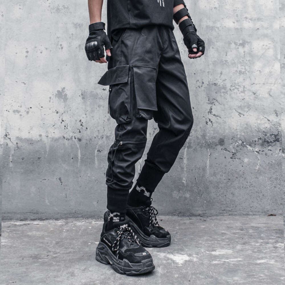 Studio Assassin Beam Foot Trousers Function of Male Big Bag Pants Loose Overalls