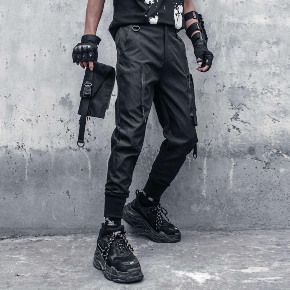 Functional Overalls Male Nine Points of the Foot Trousers Pocket Feet Haroun Pants