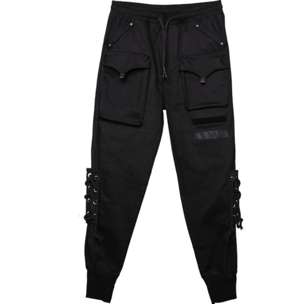 Functional Overalls Bind Hip-hop Beam Foot Trousers Slacks