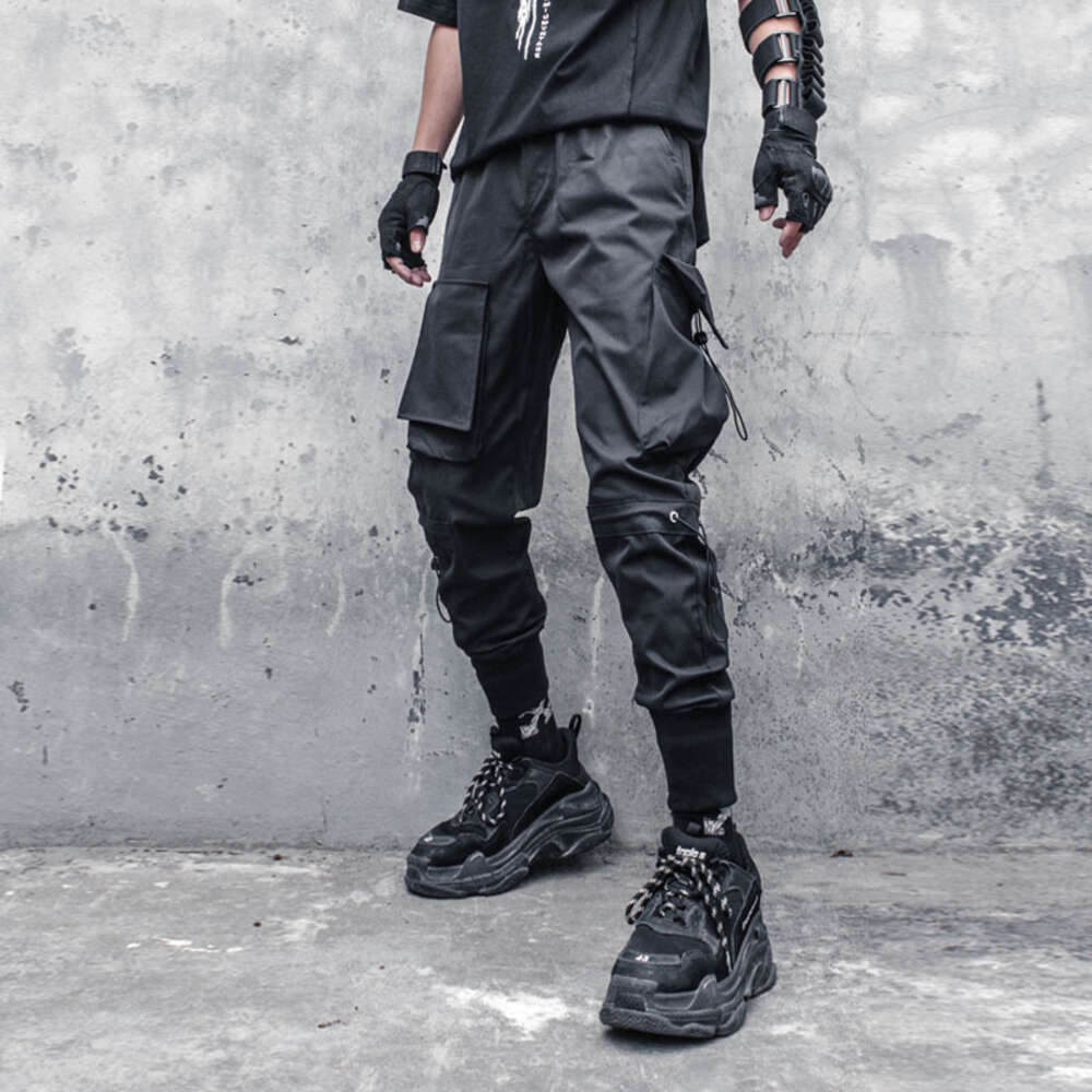Studio Assassin Beam Foot Trousers Function of Male Big Bag Pants Loose Overalls