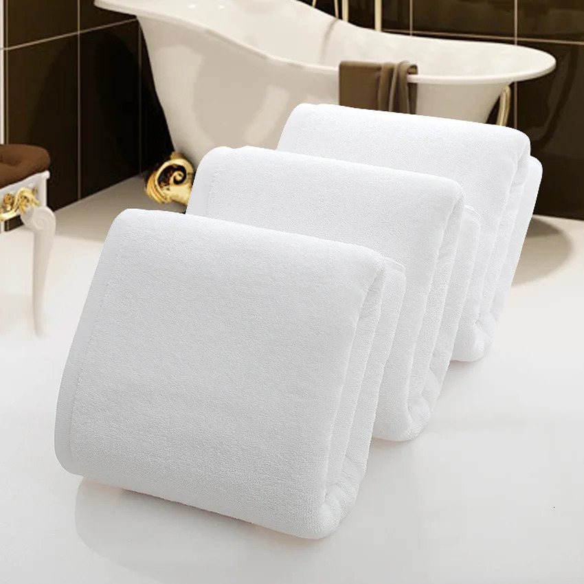 White Large Bath Shower Towel Cotton Thick Towels Home Bathroom el Adults Kids Badhanddoek Toalha de banho Serviette de bain 231221