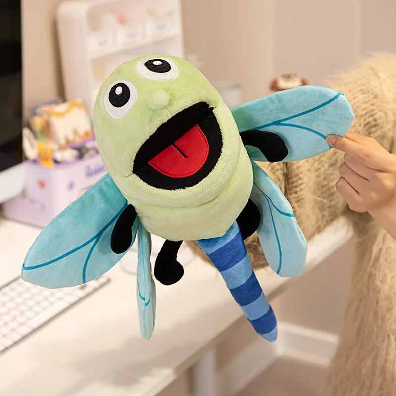 Free shipping Funny Cartoon Insect Hand Puppet Plush Toy Kawaii Stuffed Animals Plushies Puppets Doll for Baby Kids Girls Learning Toys Gift