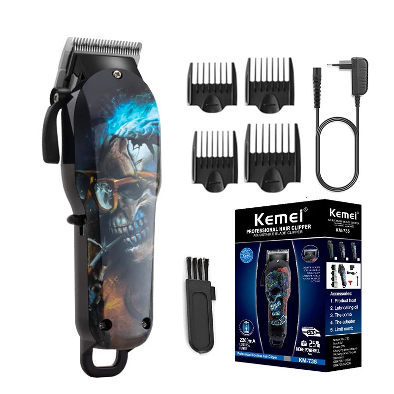 Kemei 735 Hair Trimmer For Men Beard Trimer Professional Hair Clipper Electr Razor Hair Cutting Machine Haircut Electr Shaver 231220