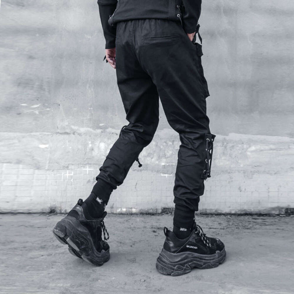 Functional Overalls Bind Hip-hop Beam Foot Trousers Slacks
