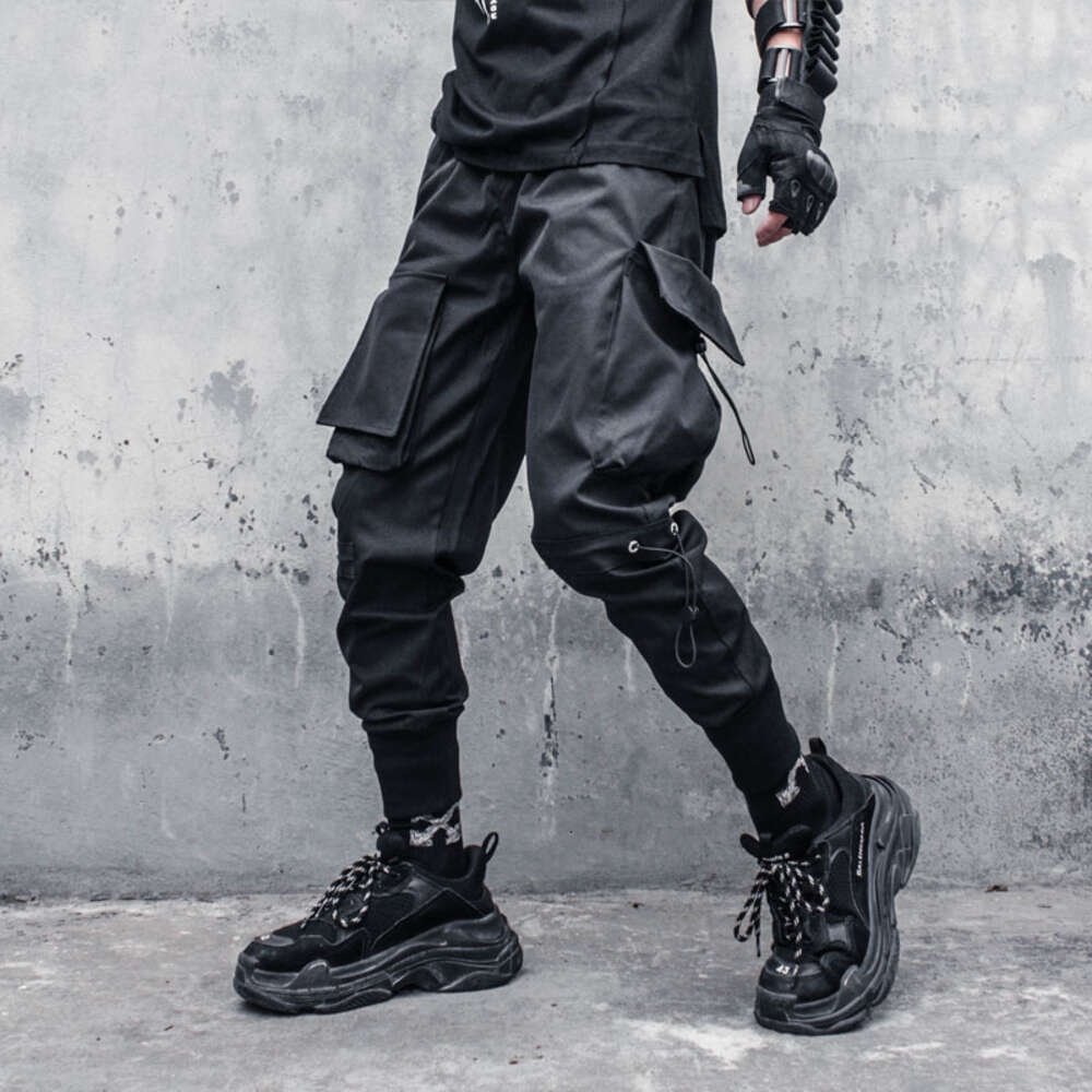 Studio Assassin Beam Foot Trousers Function of Male Big Bag Pants Loose Overalls