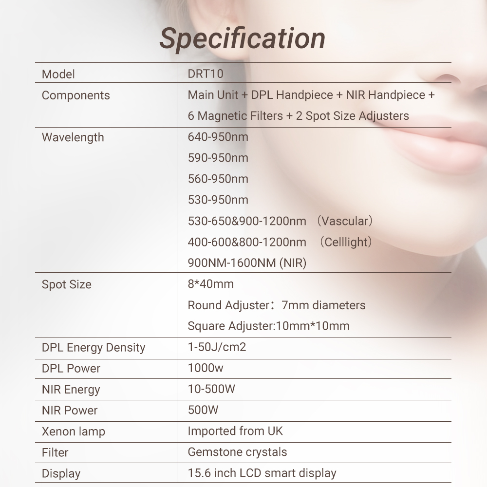 Hot Sale DPL NIR Photorejuvenation Device Beauty Technology For Salon/ Home