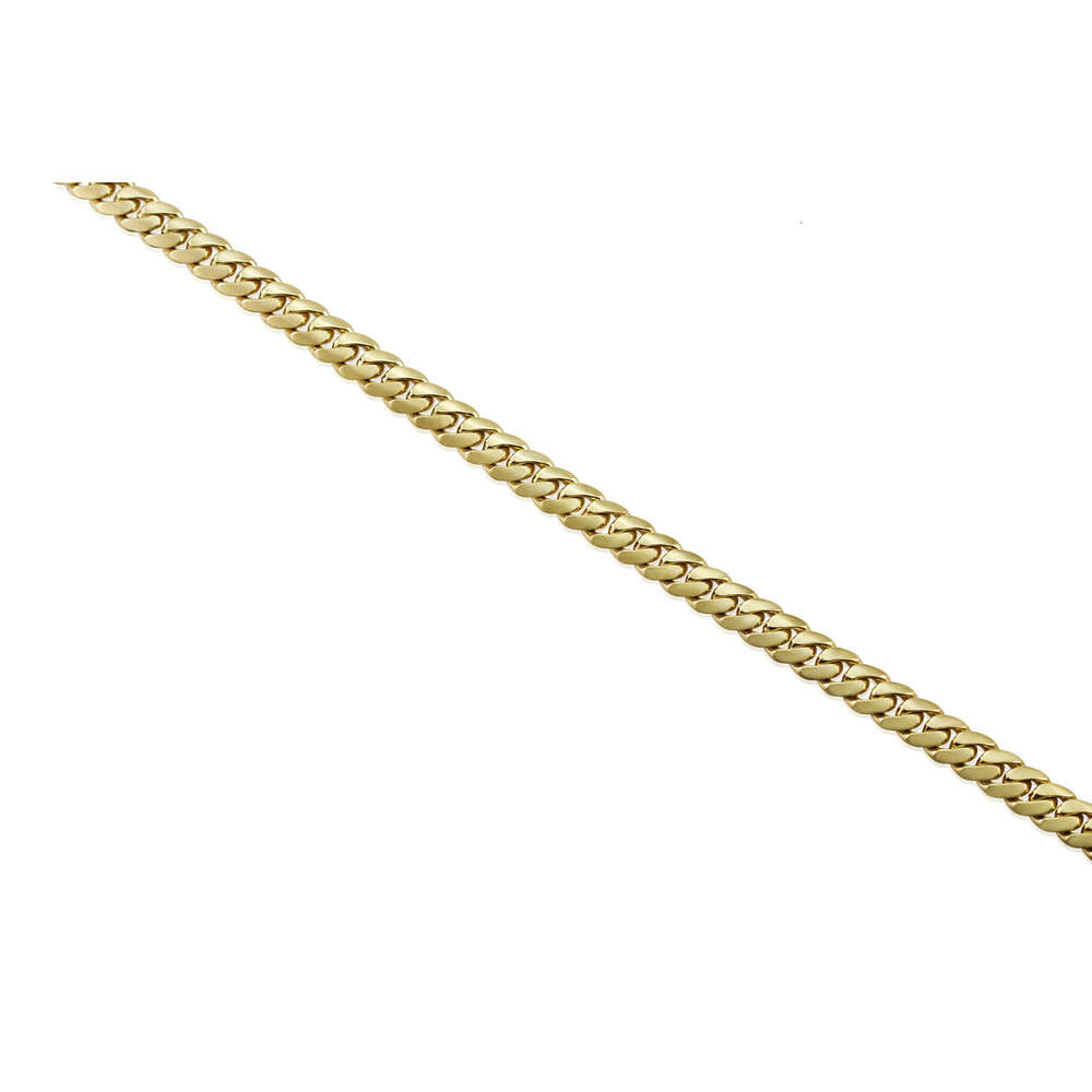 Real 10k Solid Yellow Gold Filled Cuban Link Chain Necklace Miami Chains