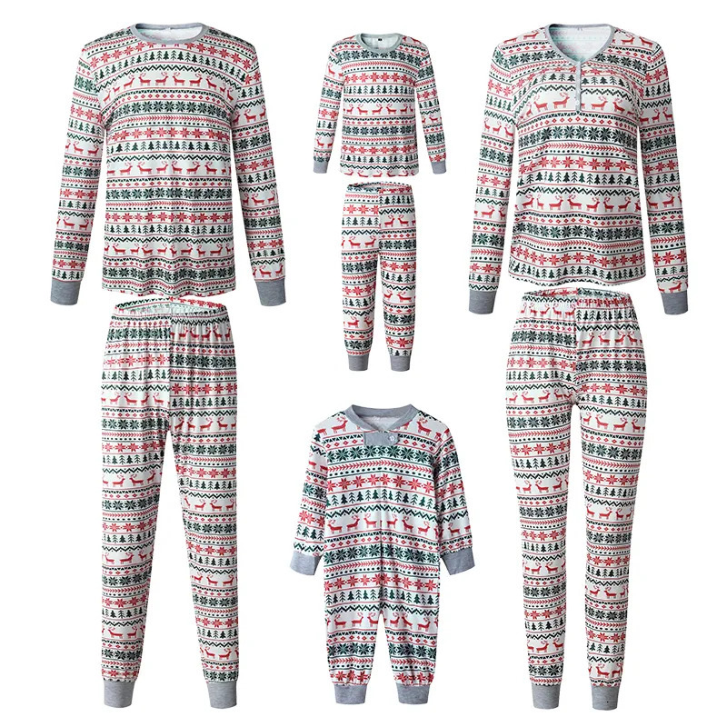 Family Matching Outfits Christmas Pajamas Year Xmas Father Mother Kids Baby Clothes Set Dad Mom And Daughter Son Pyjamas Outfit 231204