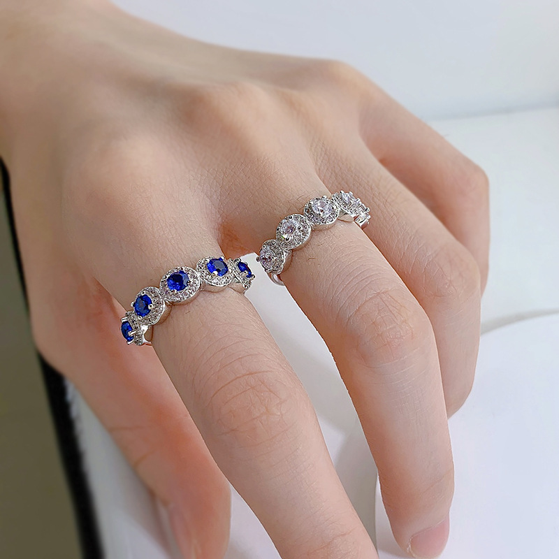 Gorgeous Moissanite Wedding Ring: Sterg Sier, Round Cut, Jewelry for Ladies