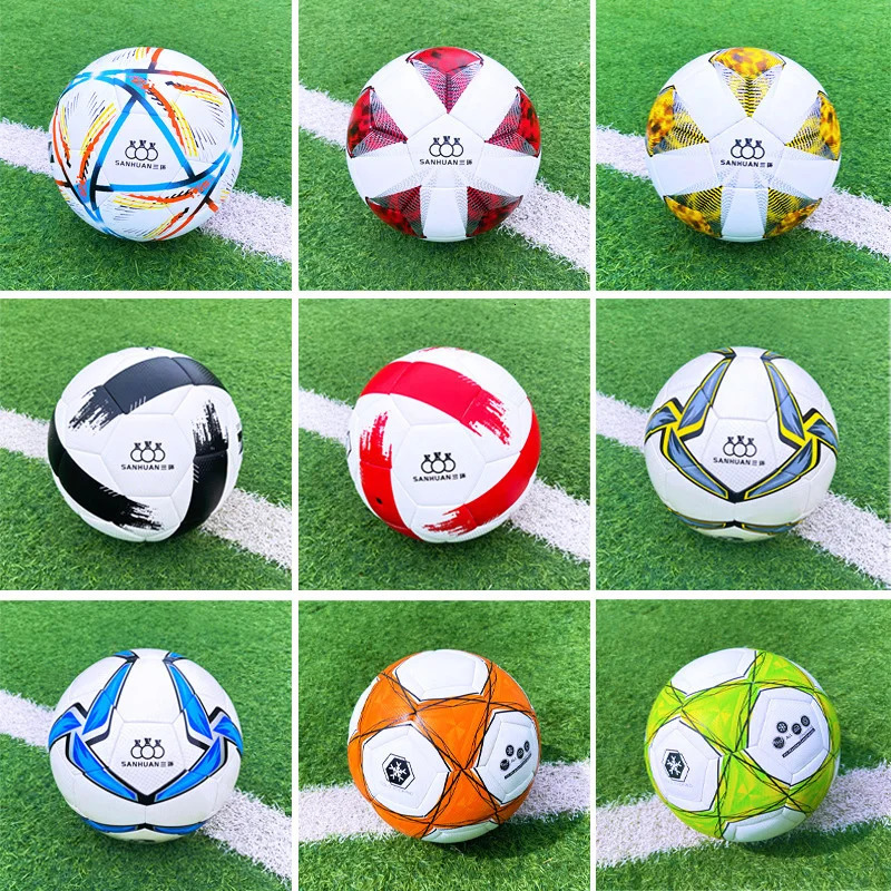 LIYAFEI Size 5 Footballs Soccer Adults Youth Training Match Game Standard Futsal Balls High Quality Football Free Gifts 231220
