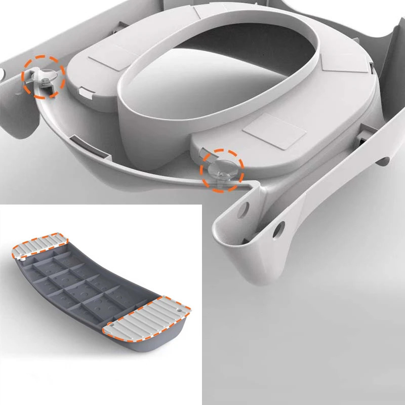 Children's Toilet Stool Stair Foldable Baby Toilet Assistant Boys And Girls Baby Toilet Ladder Toilet Training Seat 231221