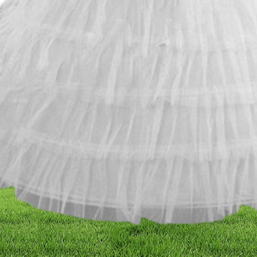 6 Hoops Steel with Puffy Tulle Petticoat Crinoline Underskirt Slips For Wedding Dress Quinceanera Ball Gown Jupon Tarlatan