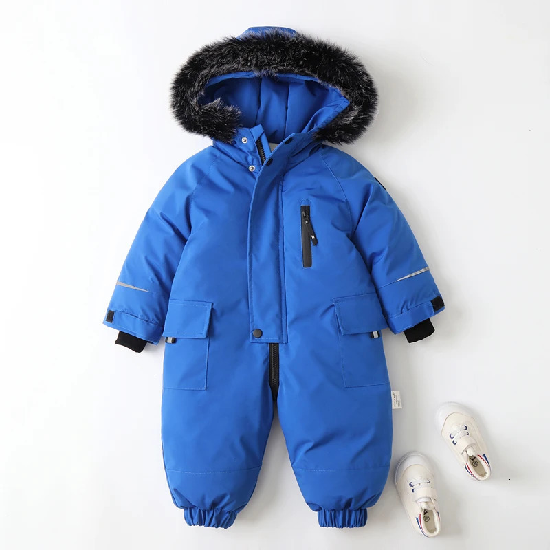 IYEAL Winter Cotton Coat Childrens Jacket For Baby Boys Clothes Warm Kids Jumpsuit Waterproof Ski Suit Thicken Snow Wear 231220