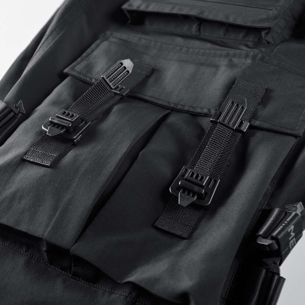 Top Brand Tactical Cargo Men Fashion Functional Multi Pockets Trousers Hip Hop Streetwear Pants Techwear Black WB762