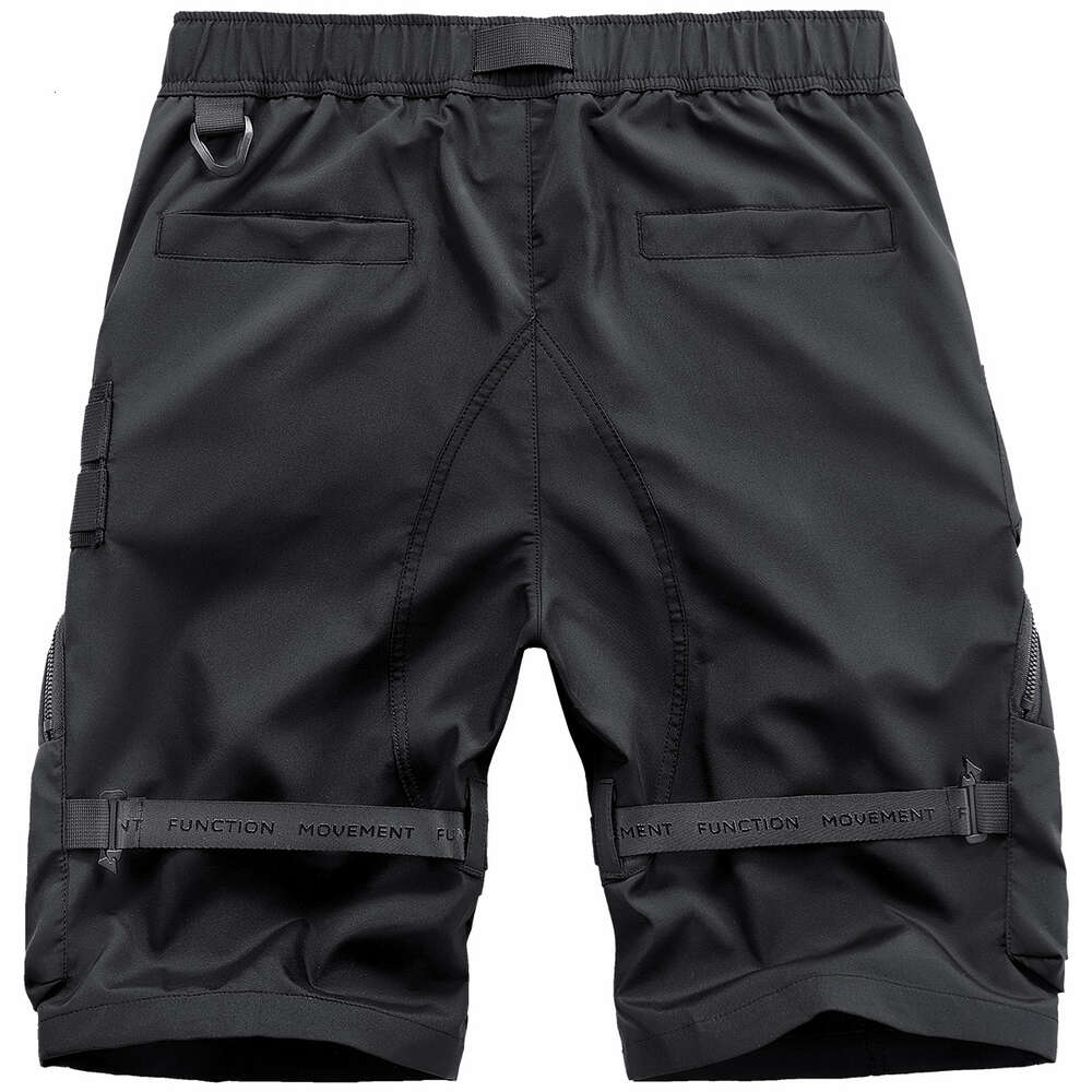 2022 Summer Tactical Men Fashion Functional Multi Pockets Shorts Techwear Hip Hop Streetwear Knee Length Pants WB737
