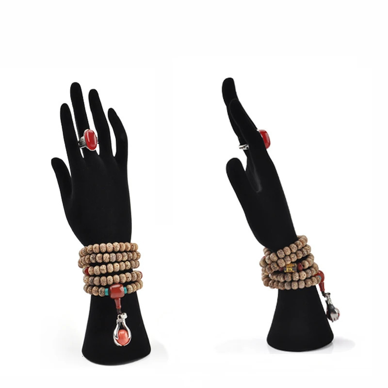 Velvet 68268 Mannequin Arm Model Hanger Jewelry Display Stand Holder Ring Watch Pendant Bracelet Necklace Chain ShowCase Rack 231220