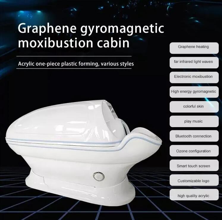 High quality Oxygen Negative Ions Graphene Slimming Capsule Infrared Ozone Hydrogen detox weight loss whitening Sauna Capsule beauty machine