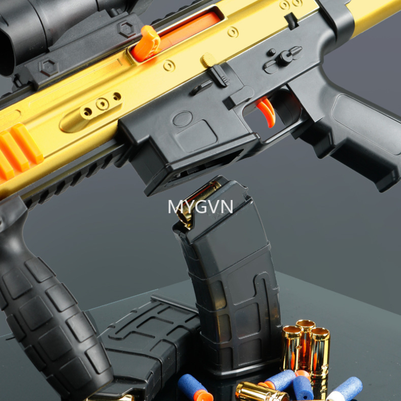 SCAR Toy Guns Soft Bullet Shell Ejection Blaster Rifle Sniper Submachine Gun for Boys Kids Outdoor Games