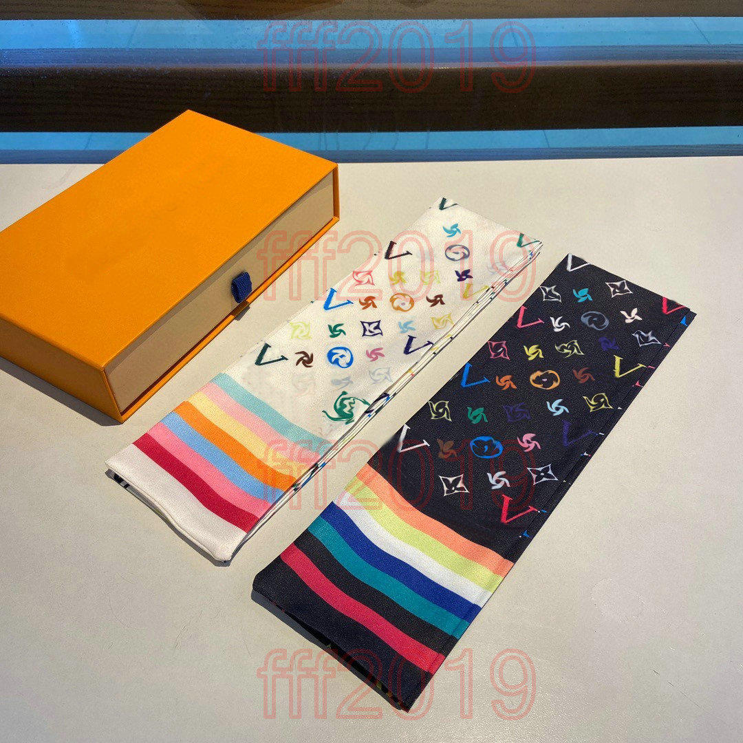 2024 Skyline Bandeau Trunk In Love Square 45 Handbag Scarf Headbands New Women Letter Flower Silk Scraves Top Grade Silk Bag Necktie Scarf Hair Bands Ribbon Silk 11