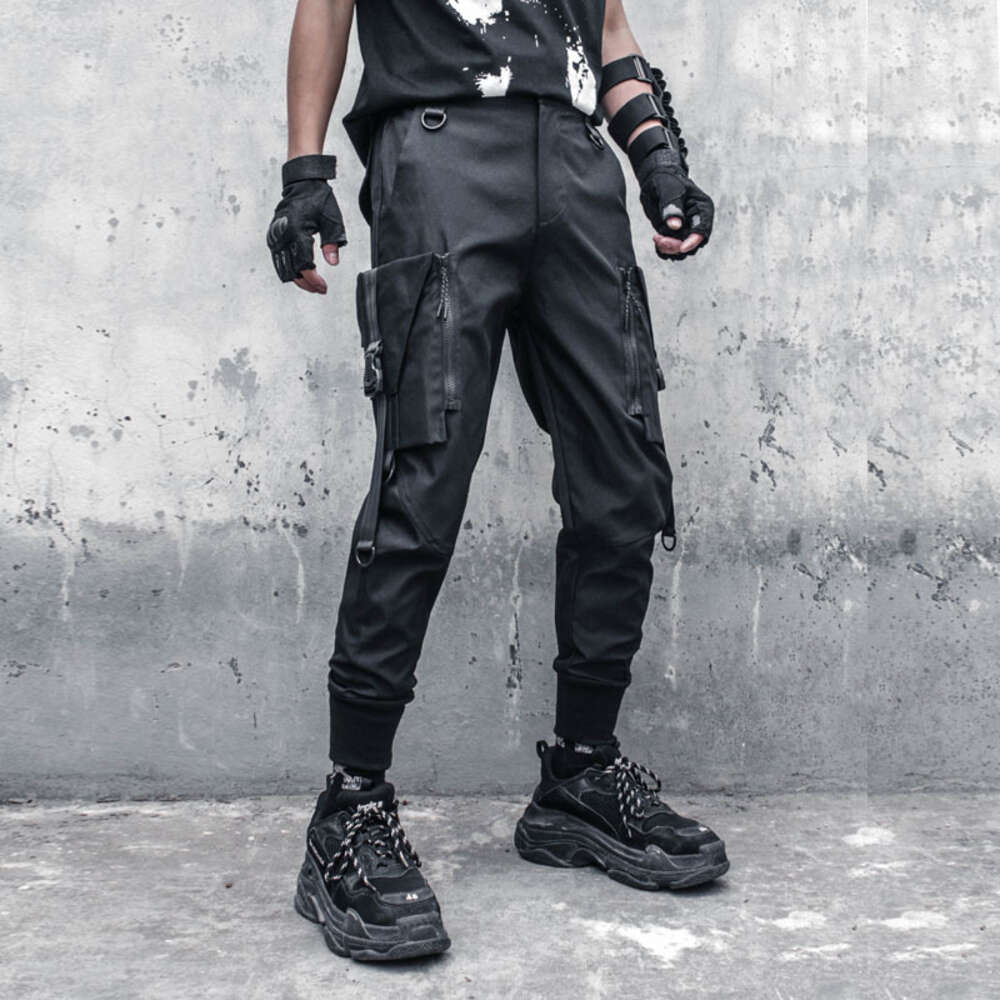 Functional Overalls Male Nine Points of the Foot Trousers Pocket Feet Haroun Pants