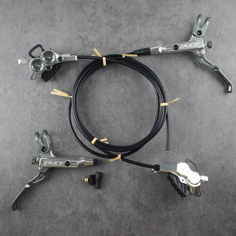 ZRACE M1 X2 X4 Mountain Bike Hydraulic Brake Full CNC Lightweight MTB Oil Pressure Disc Set Front and Rear 231221