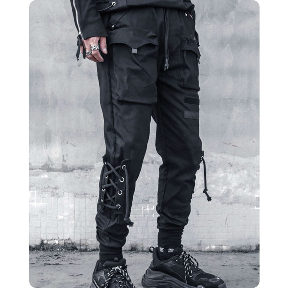 Functional Overalls Bind Hip-hop Beam Foot Trousers Slacks