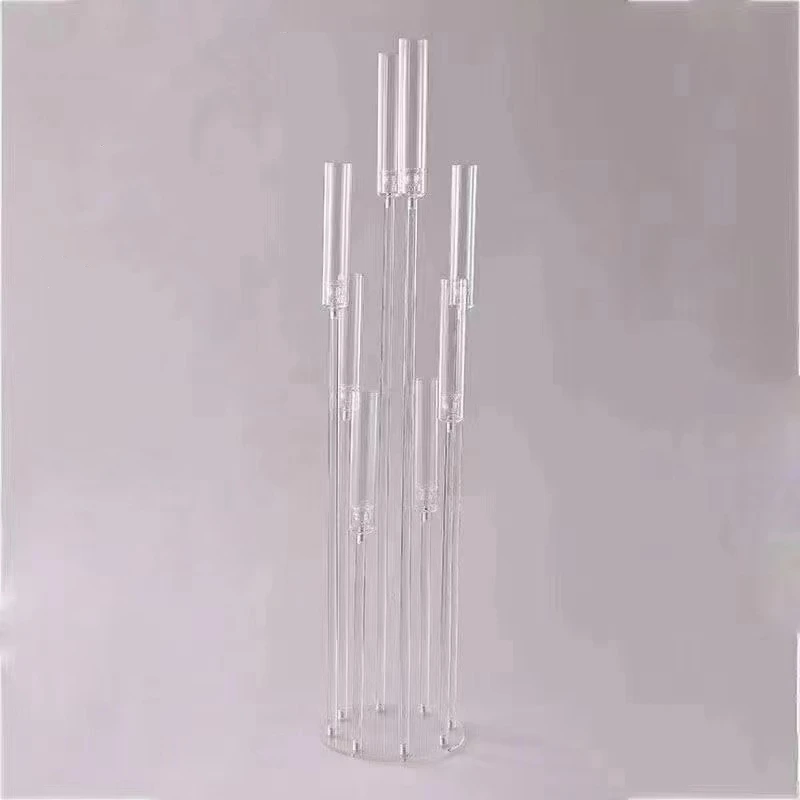 Acrylic Candelabra All Clear Candle Holders Wedding Candlesticks Table Centerpieces Flower Stand Holder Big Candelabrum IMI104 XJ260305