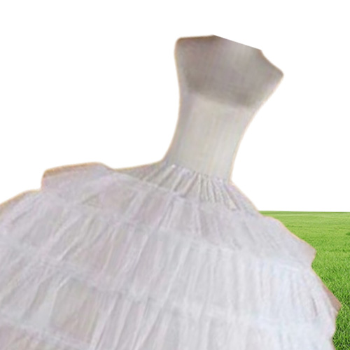 6 Hoops Steel with Puffy Tulle Petticoat Crinoline Underskirt Slips For Wedding Dress Quinceanera Ball Gown Jupon Tarlatan