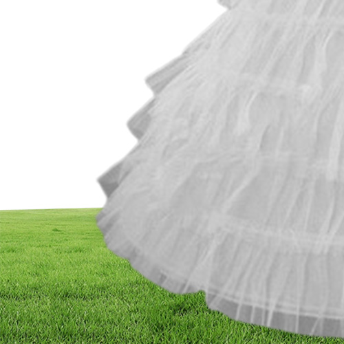 6 Hoops Steel with Puffy Tulle Petticoat Crinoline Underskirt Slips For Wedding Dress Quinceanera Ball Gown Jupon Tarlatan