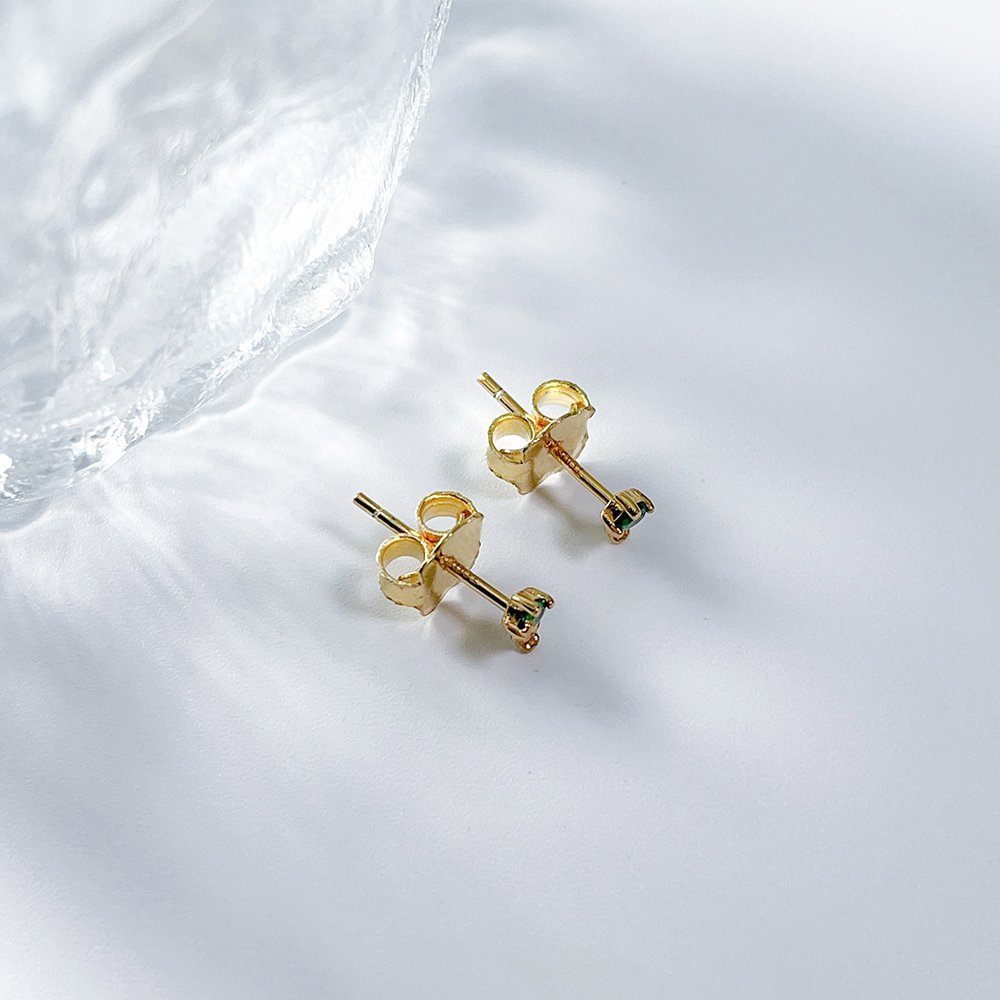 Free Delivery Spanish Bear Jewelry 2024 New White Gold Tsavorite Earrings with Diamond and Pearl Diamonds Earrings Dropshopping