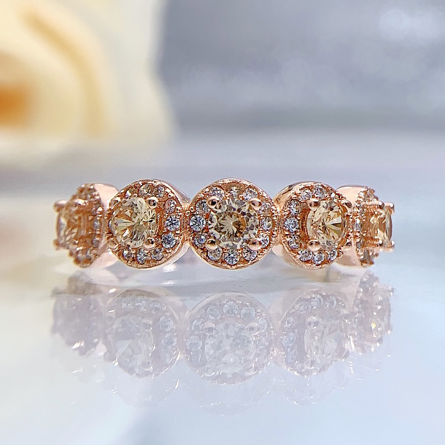 Gorgeous Moissanite Wedding Ring: Sterg Sier, Round Cut, Jewelry for Ladies